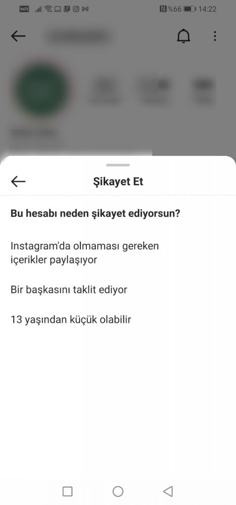 instagram hesap nasıl şikayet edilir